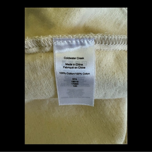 Coldwater Creek Cream Frayed Women’s Jacket - NWOT - Picture 5 of 6